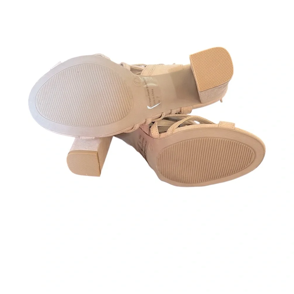Gladiator Heel Sandals. Size 7
